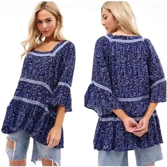 Free People Talk About It Tunic - Picture 1 of 11